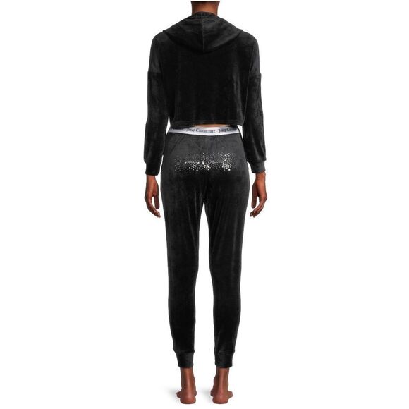 2-Piece Set Juicy Couture Velour Shine Embellished Sleep Set Tracksuit - Picture 3 of 8